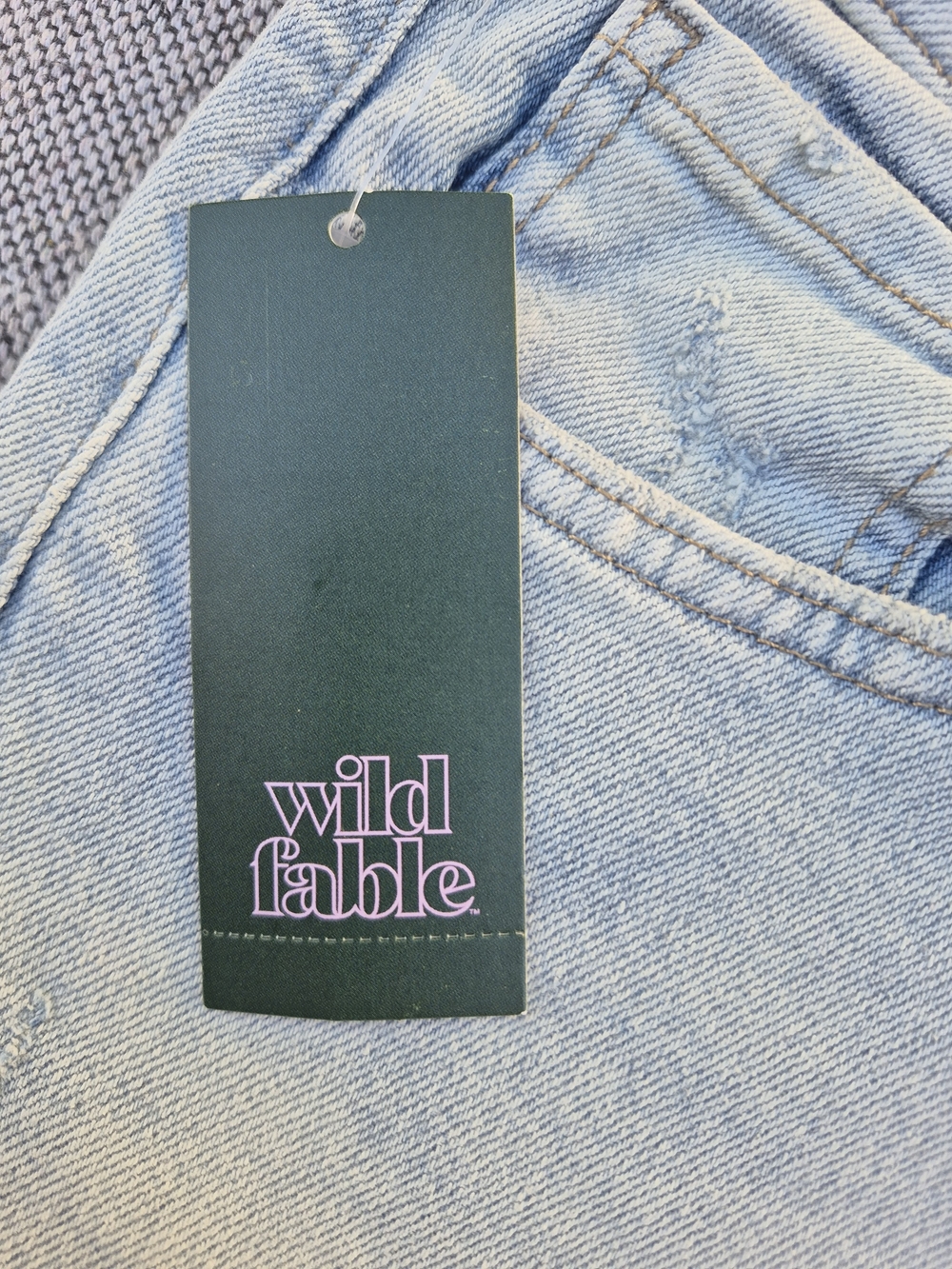 Wild Fable Super High Rise Straight Jeans Light Wash Size 16 - Picture 7 of 11